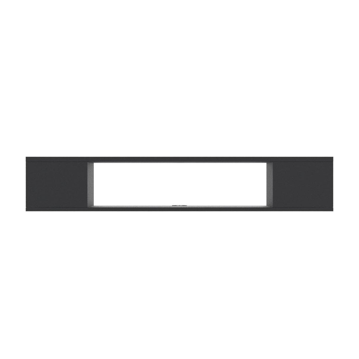 Black Wall Mounted Floating TV Stand with Storage A1136