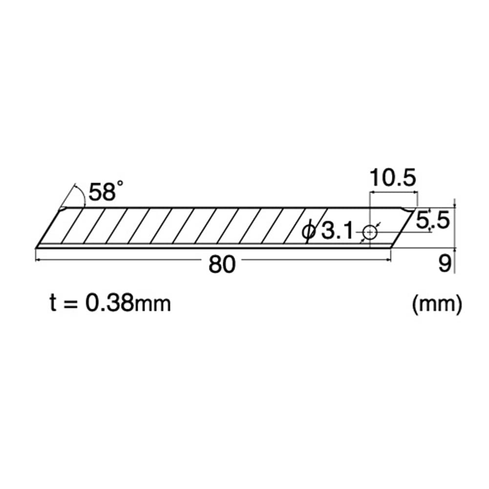 9mm Stainless Steel Snap-Off Blades 5-Blade Pack G208537