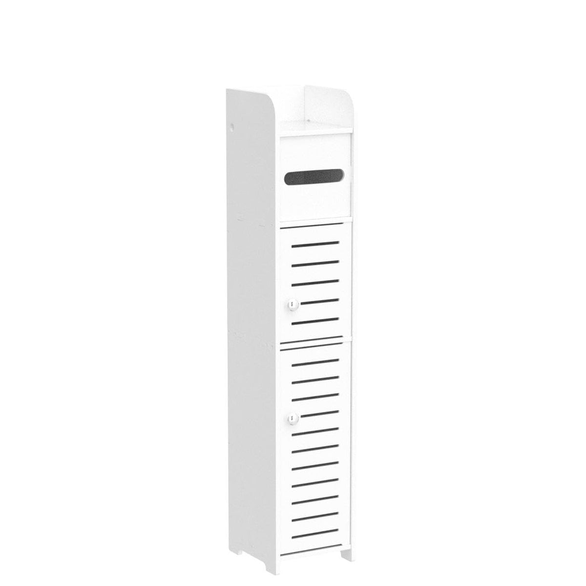 White Over The Toilet Storage Cabinet with 2 Doors & Shelves O924