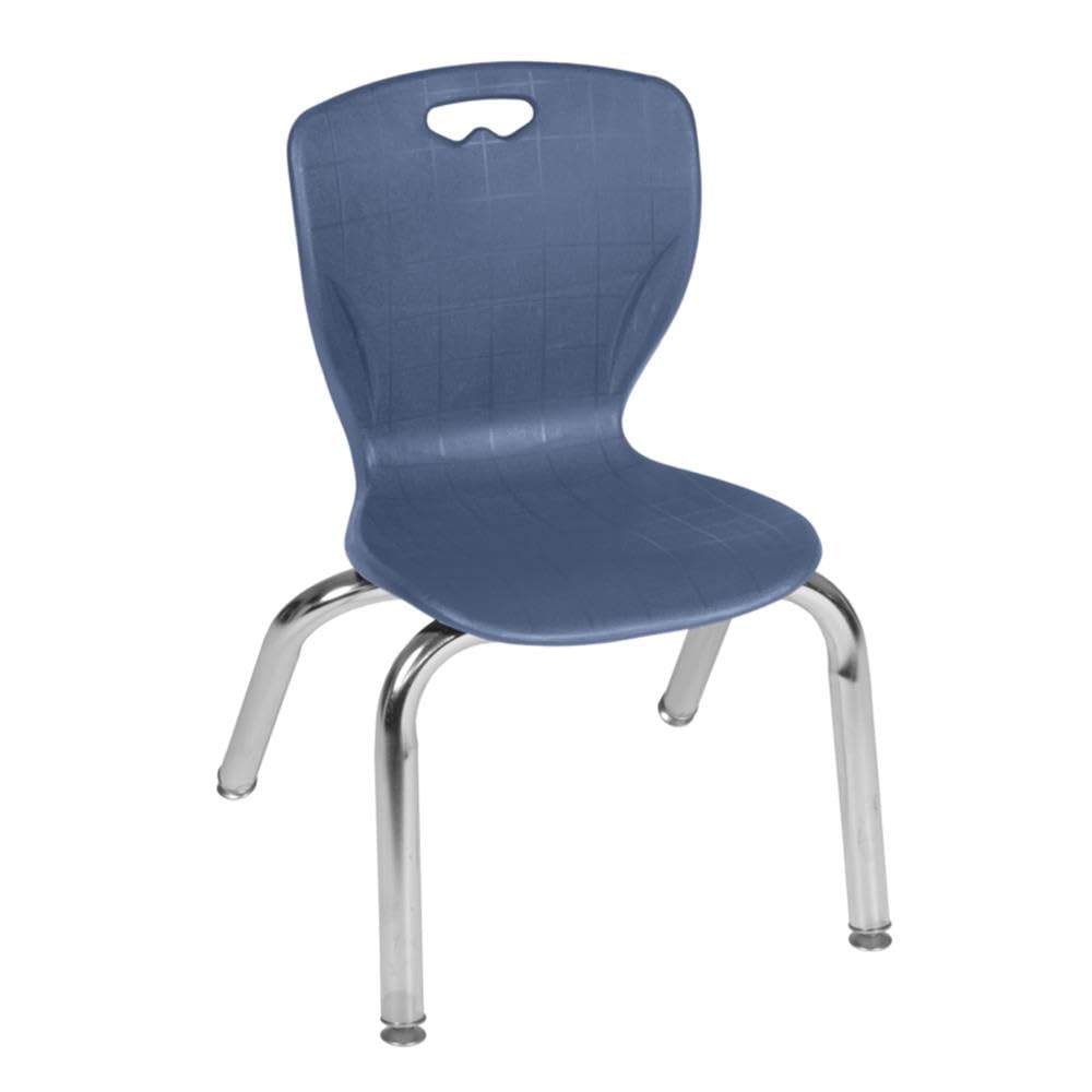 36" Round Mobile Classroom Table with 4 Stackable Chairs F622