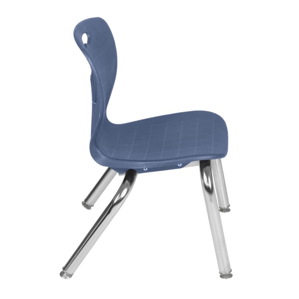 36" Round Mobile Classroom Table with 4 Stackable Chairs F622