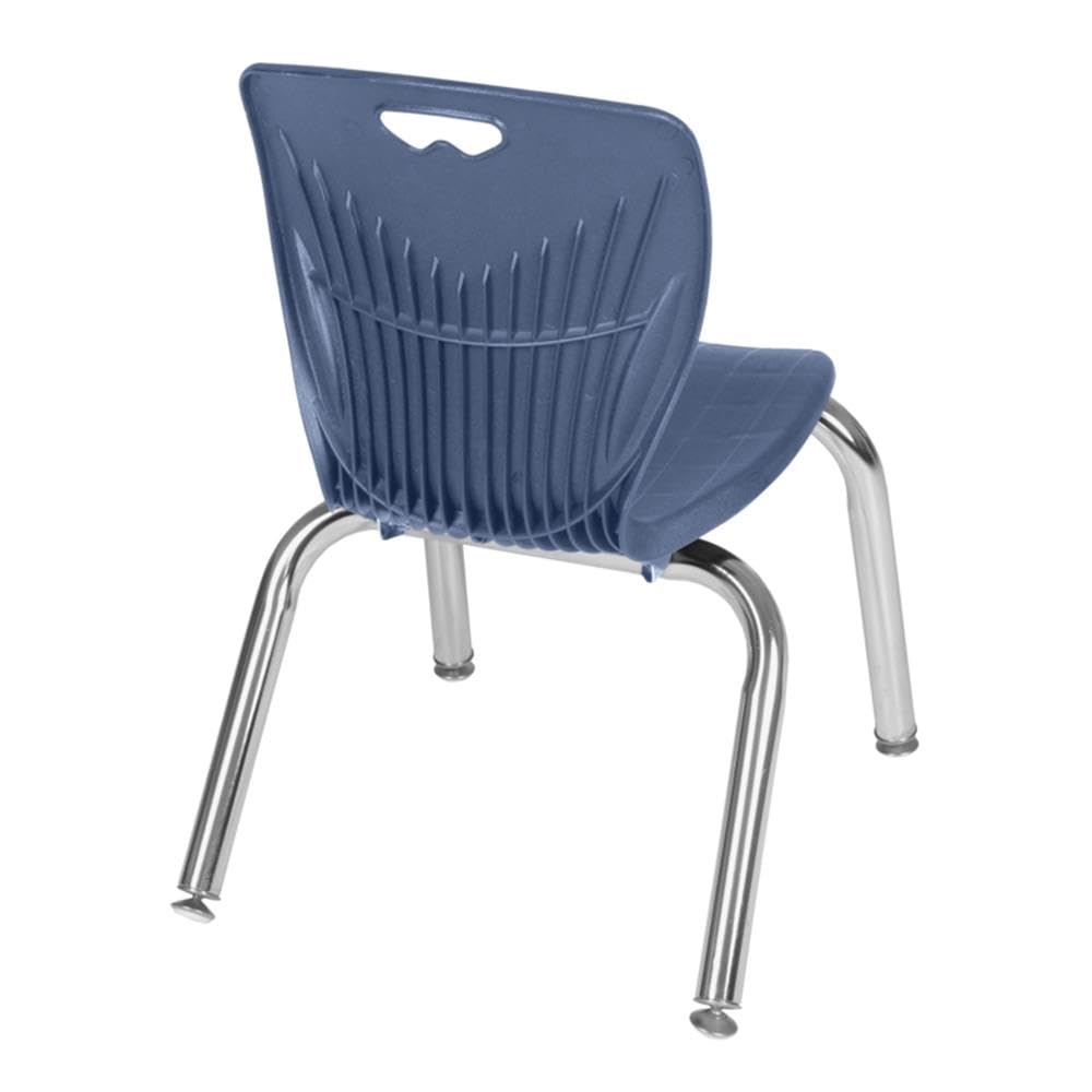 36" Round Mobile Classroom Table with 4 Stackable Chairs F622