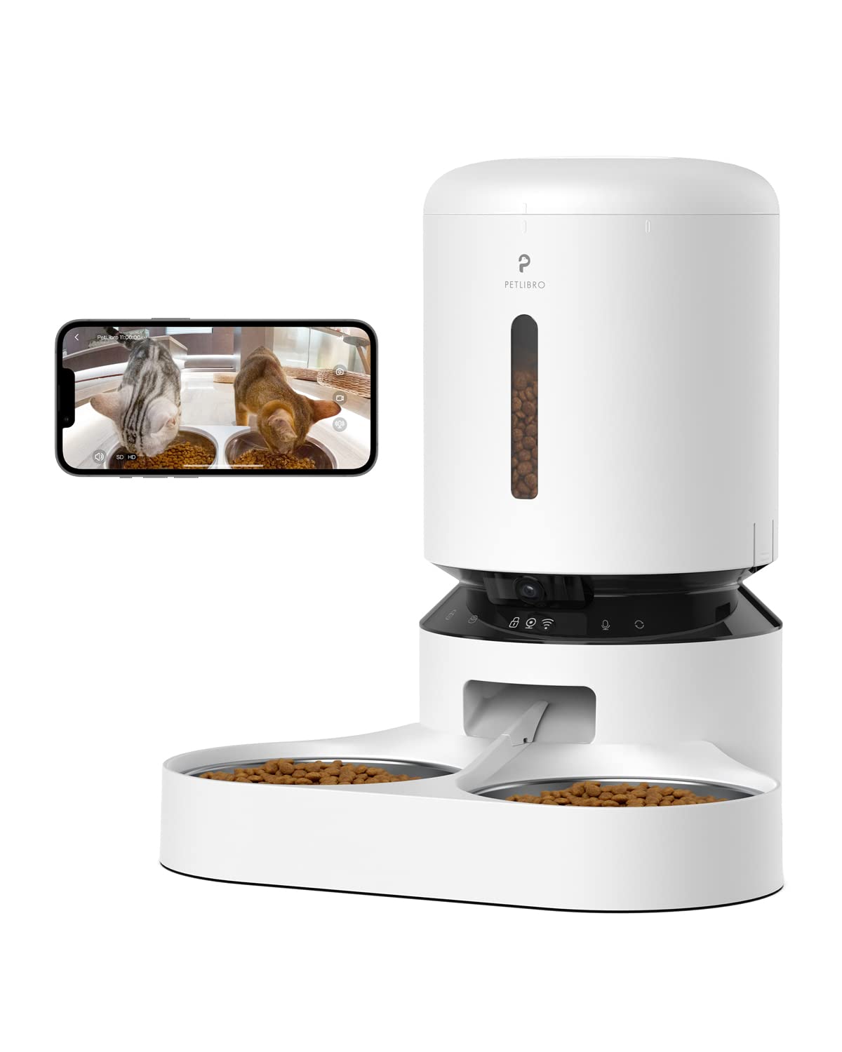 Automatic Cat Feeder with Camera 1080P HD Video 5G WiFi 2-Way Audio I434