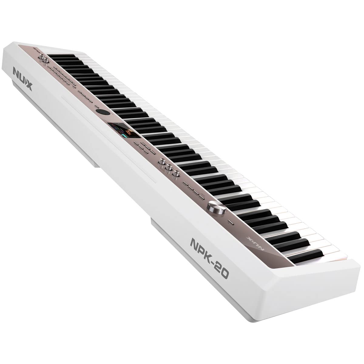 White 88-Key Portable Digital Piano W63255