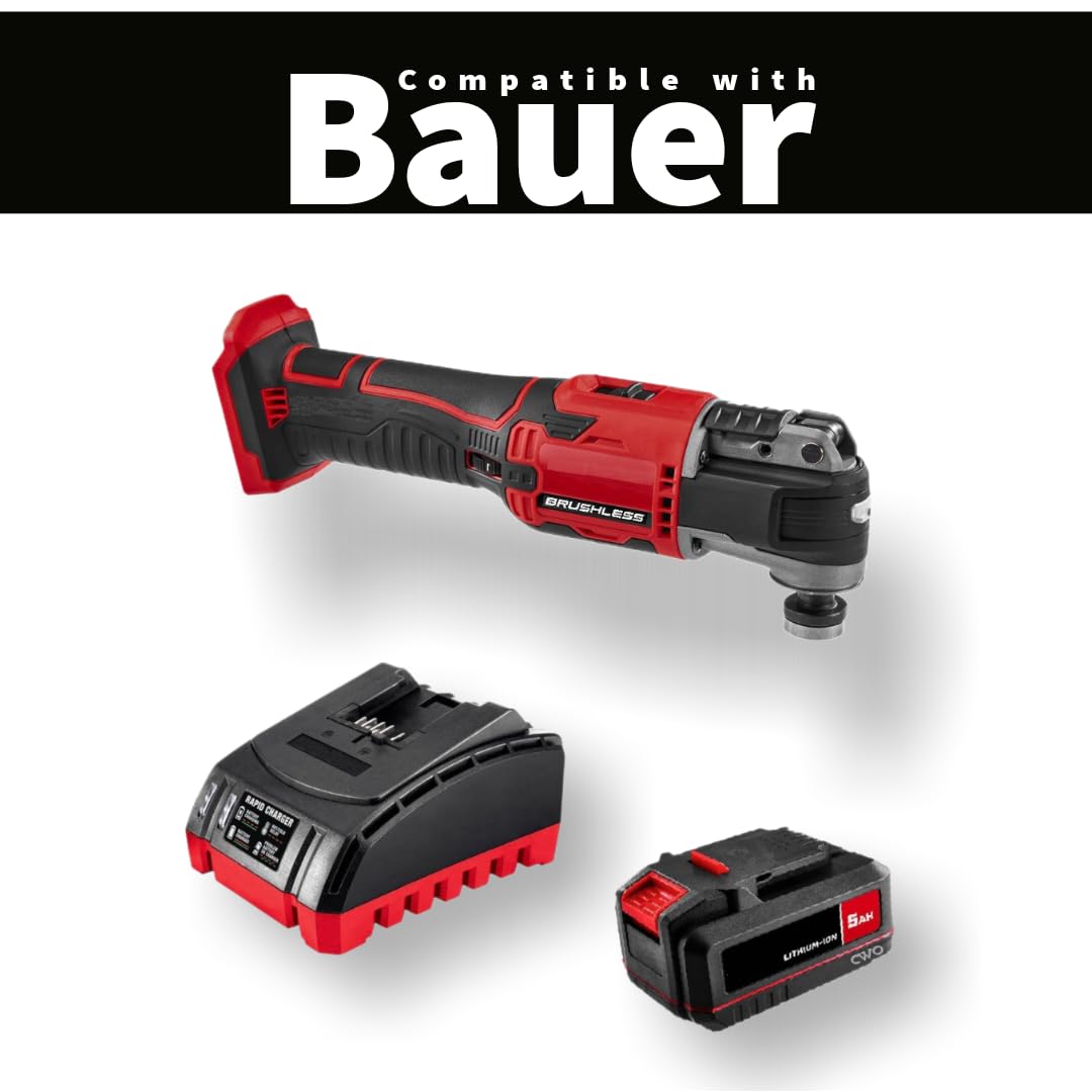 20-Volt Lithium-Ion Cordless Combo Kit with Brushless Oscillating Multi-Tool, 5Ah Battery & Charger F276
