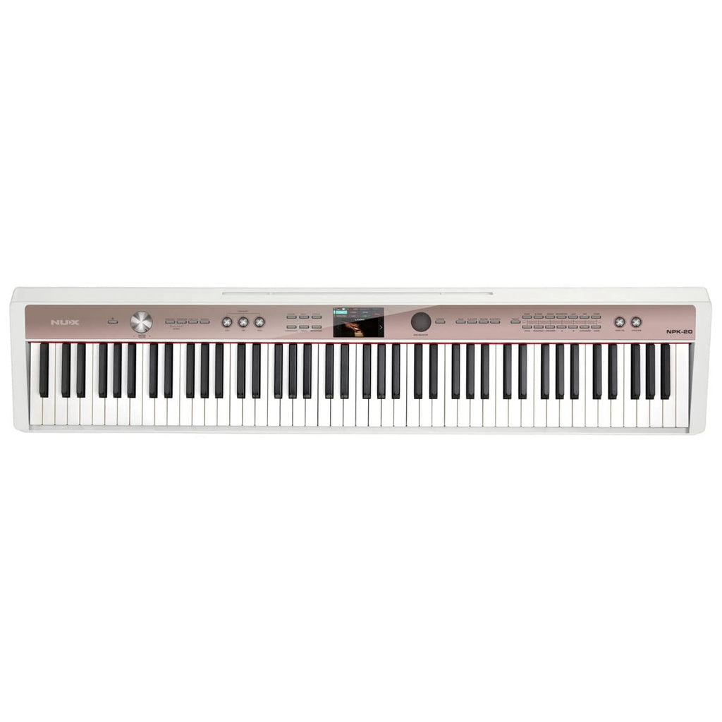 White 88-Key Portable Digital Piano W63255