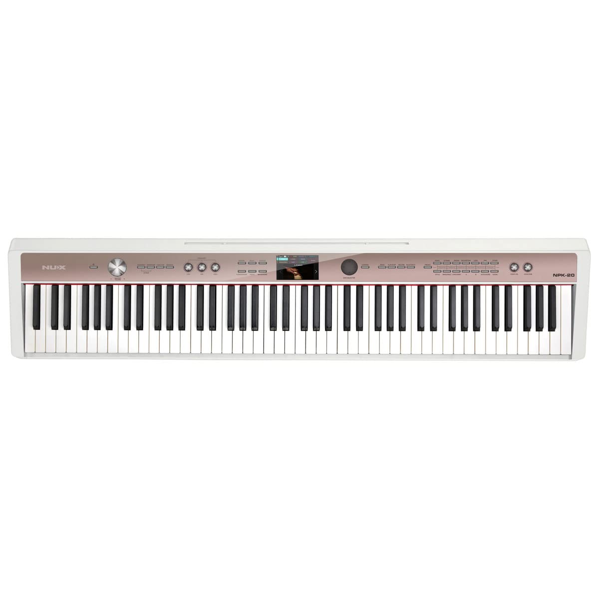 White 88-Key Portable Digital Piano W63255