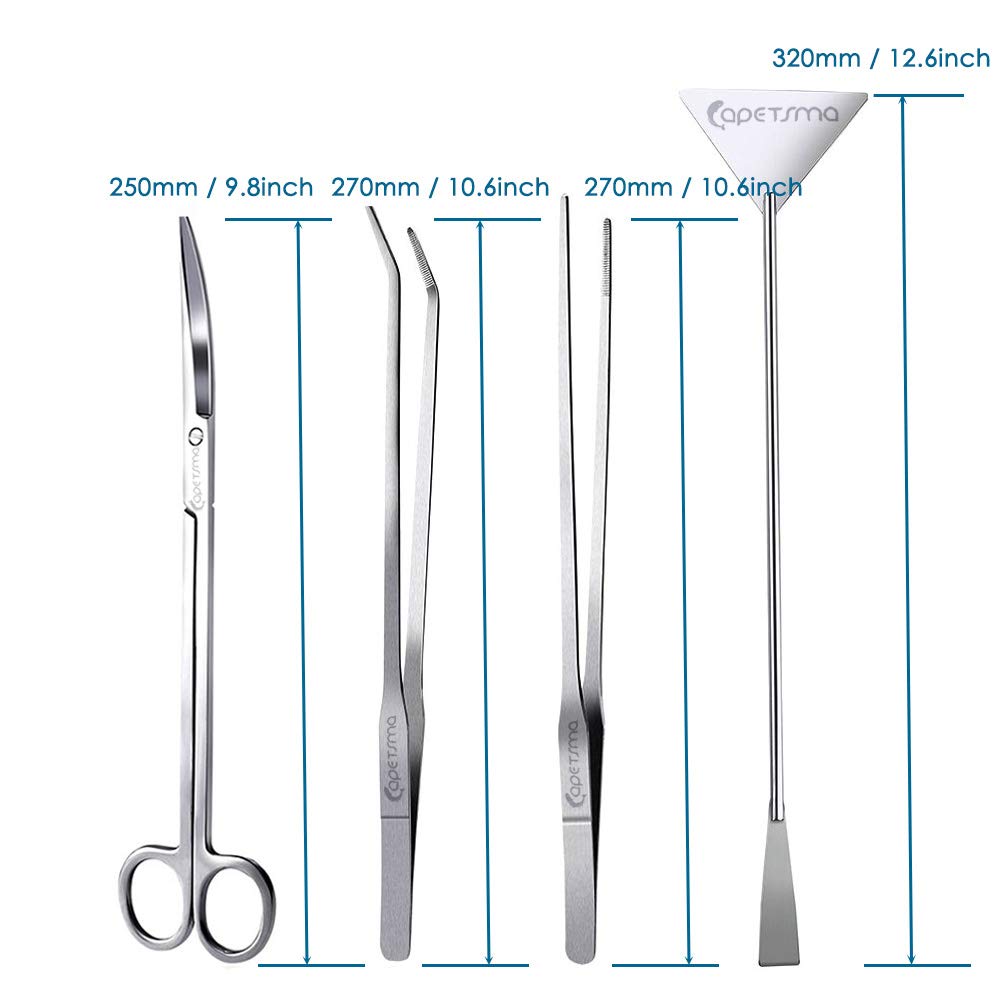 Long Stainless Steel Aquarium Plant Tools Set D71324