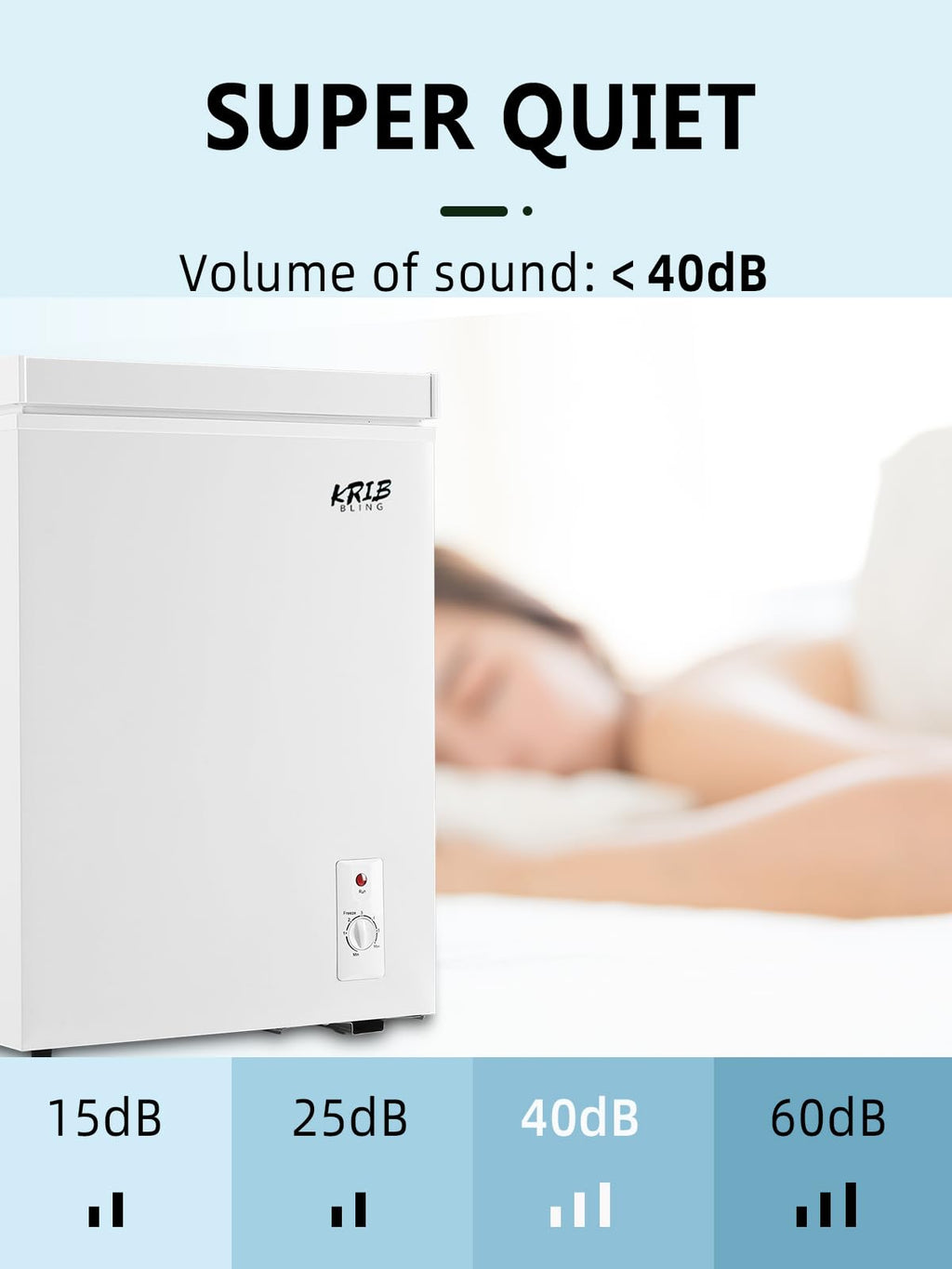 3.5 Cu.Ft Chest Freezer with Removable Basket, White V426373