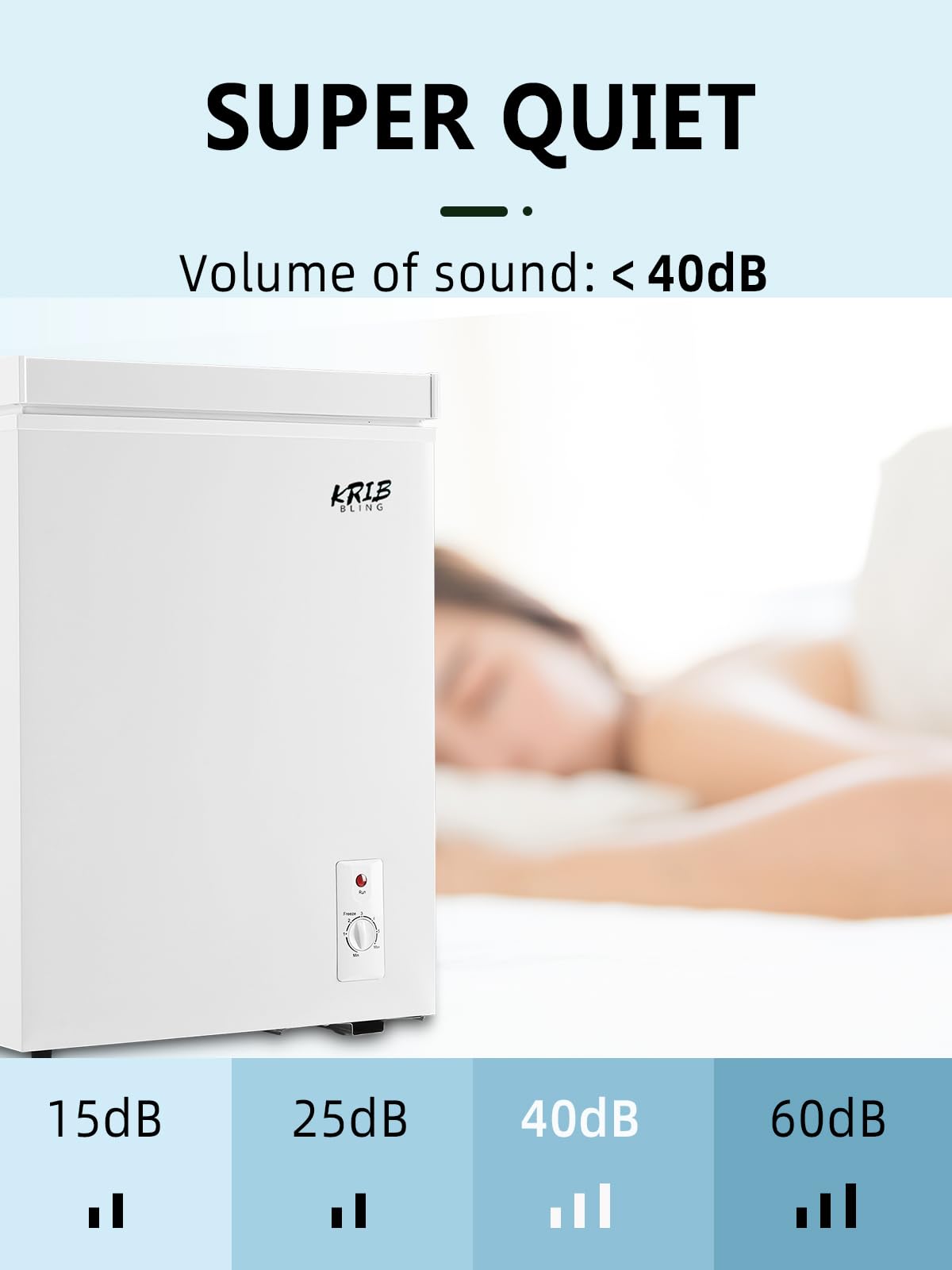 3.5 Cu.Ft Chest Freezer with Removable Basket, White V426373