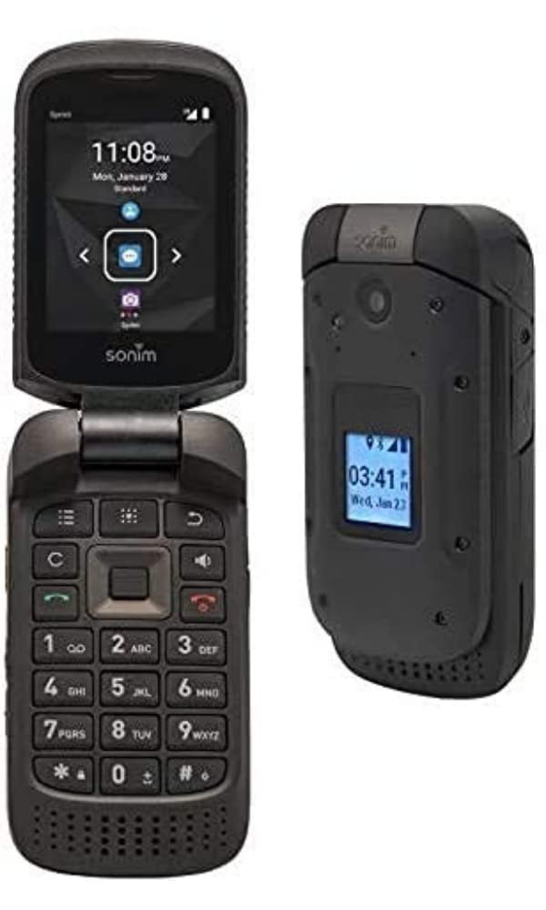 4G LTE Ultra Rugged Flip Phone Black H787054
