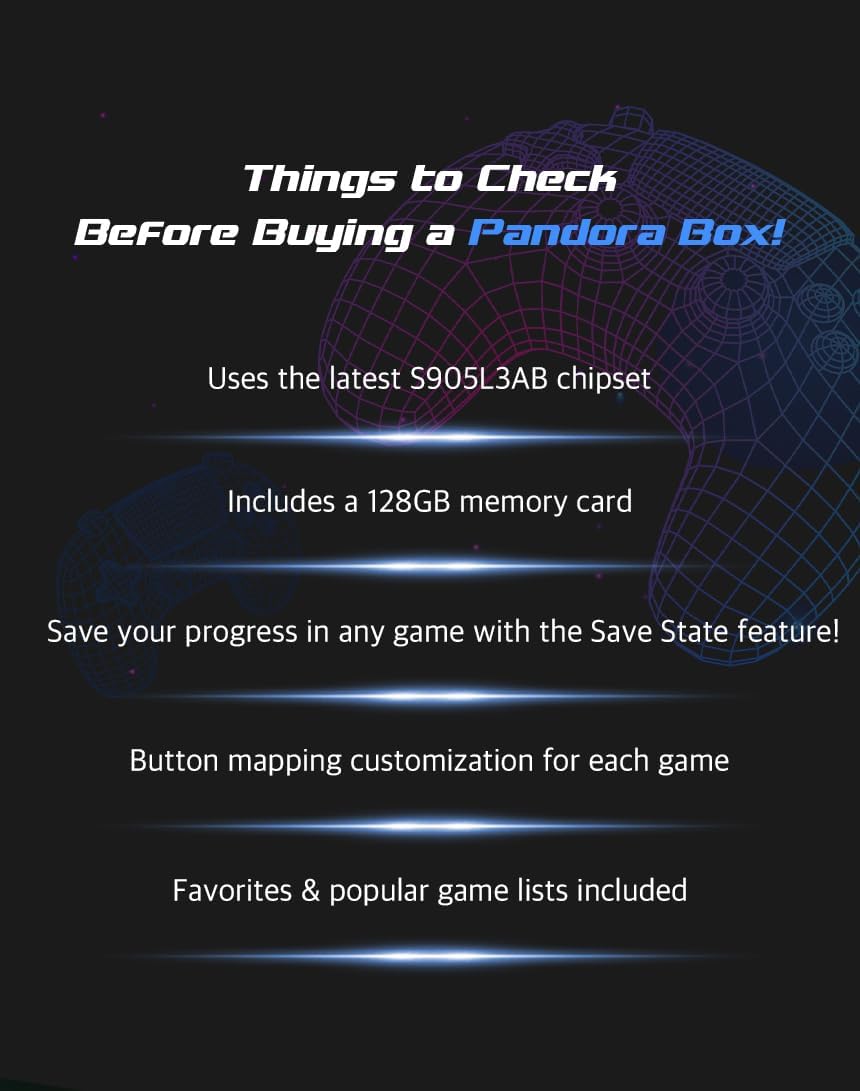 64GB Retro Gaming Console with 2.4GHz Wireless Controllers R8657
