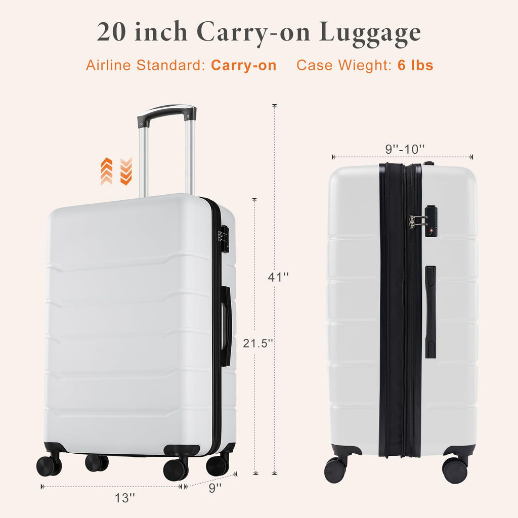 20 Inch Carry On Luggage with Spinner Wheels C191948