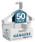 Plastic Hangers 50 Pack White L290285