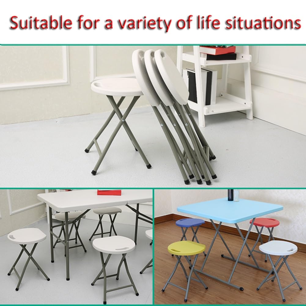 Black 18 Inch Folding Stool with Handle Y304341