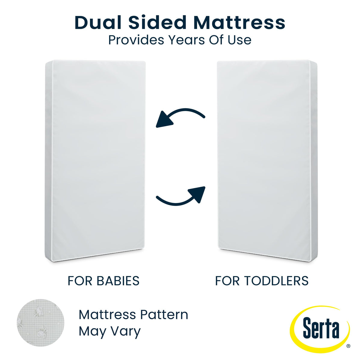Waterproof Hypoallergenic Crib and Toddler Mattress V2852