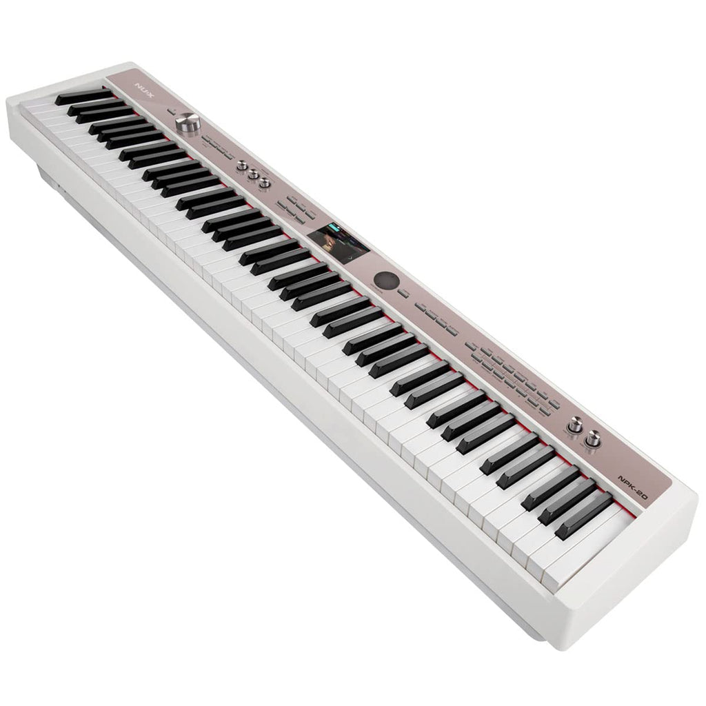 White 88-Key Portable Digital Piano W63255