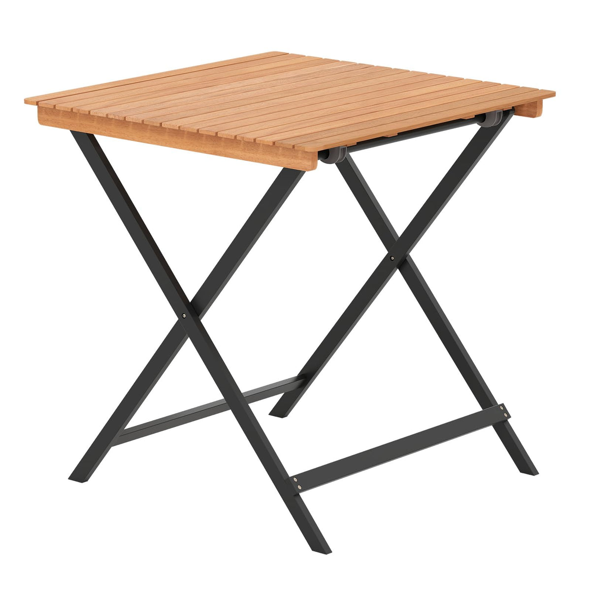 28-Inch Acacia Wood Square Foldable Patio Dining Table A463495