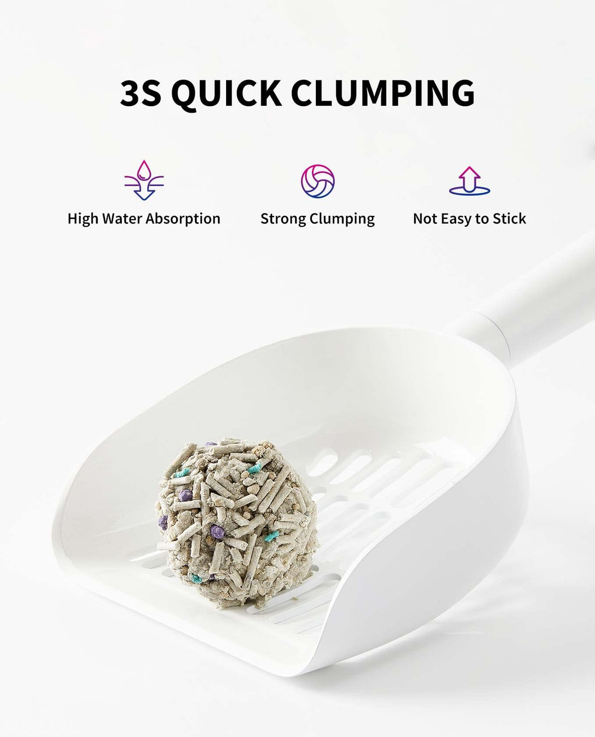 Mixed Cat Litter Fast Clumping Flushable Ultra Absorbent 7.9lb×2 Bags H737460