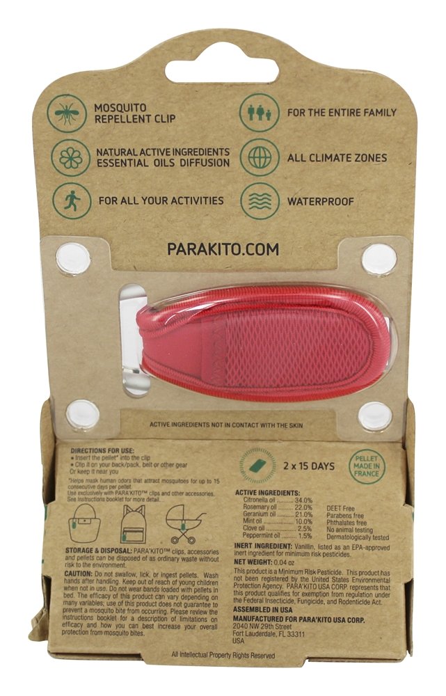 Mosquito Repellent Refillable Clip + 2 Pellets W11127