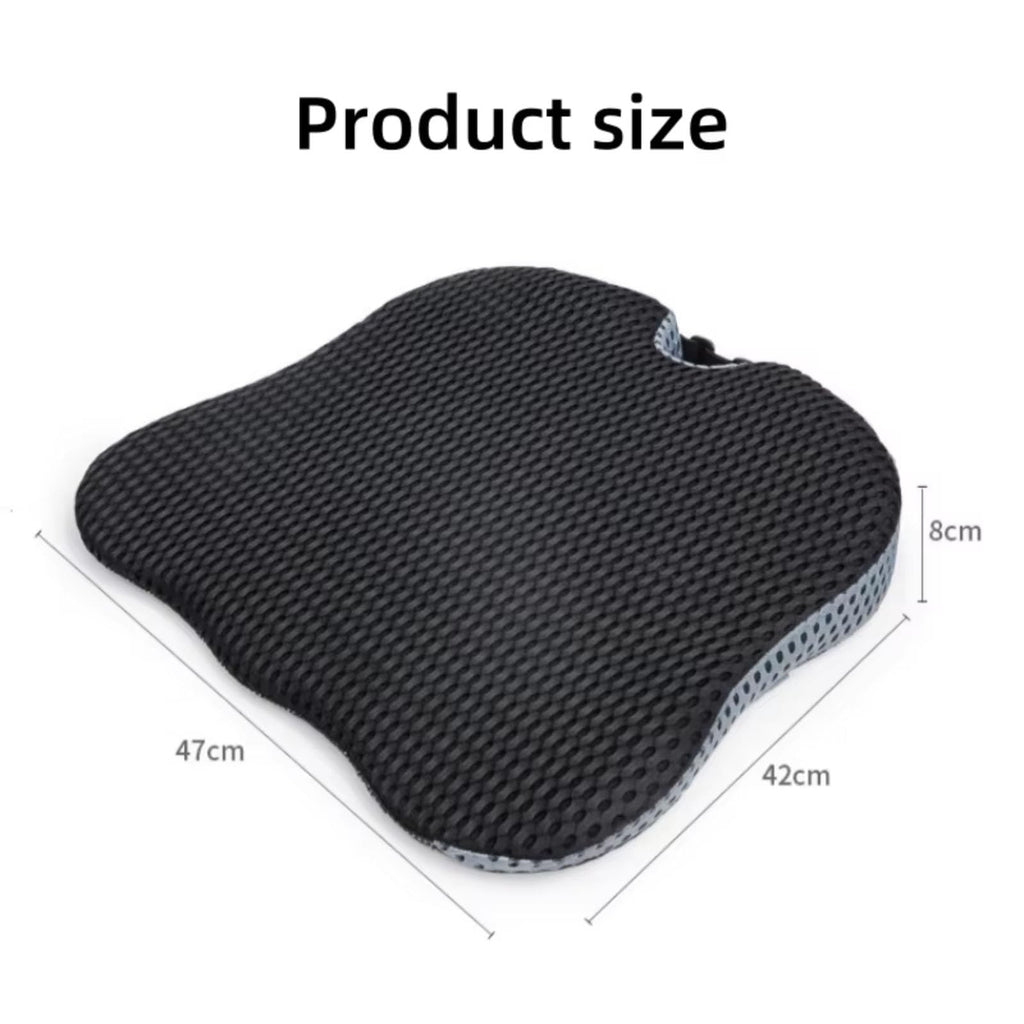 Grey Memory Foam Car Seat Booster Cushion J642937