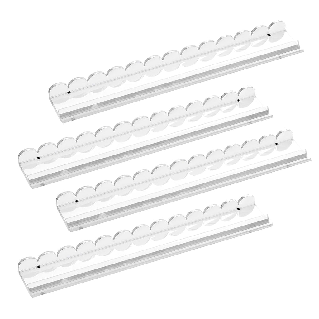 Clear Acrylic Mahjong Racks with Pushers, 4-Pack B696664