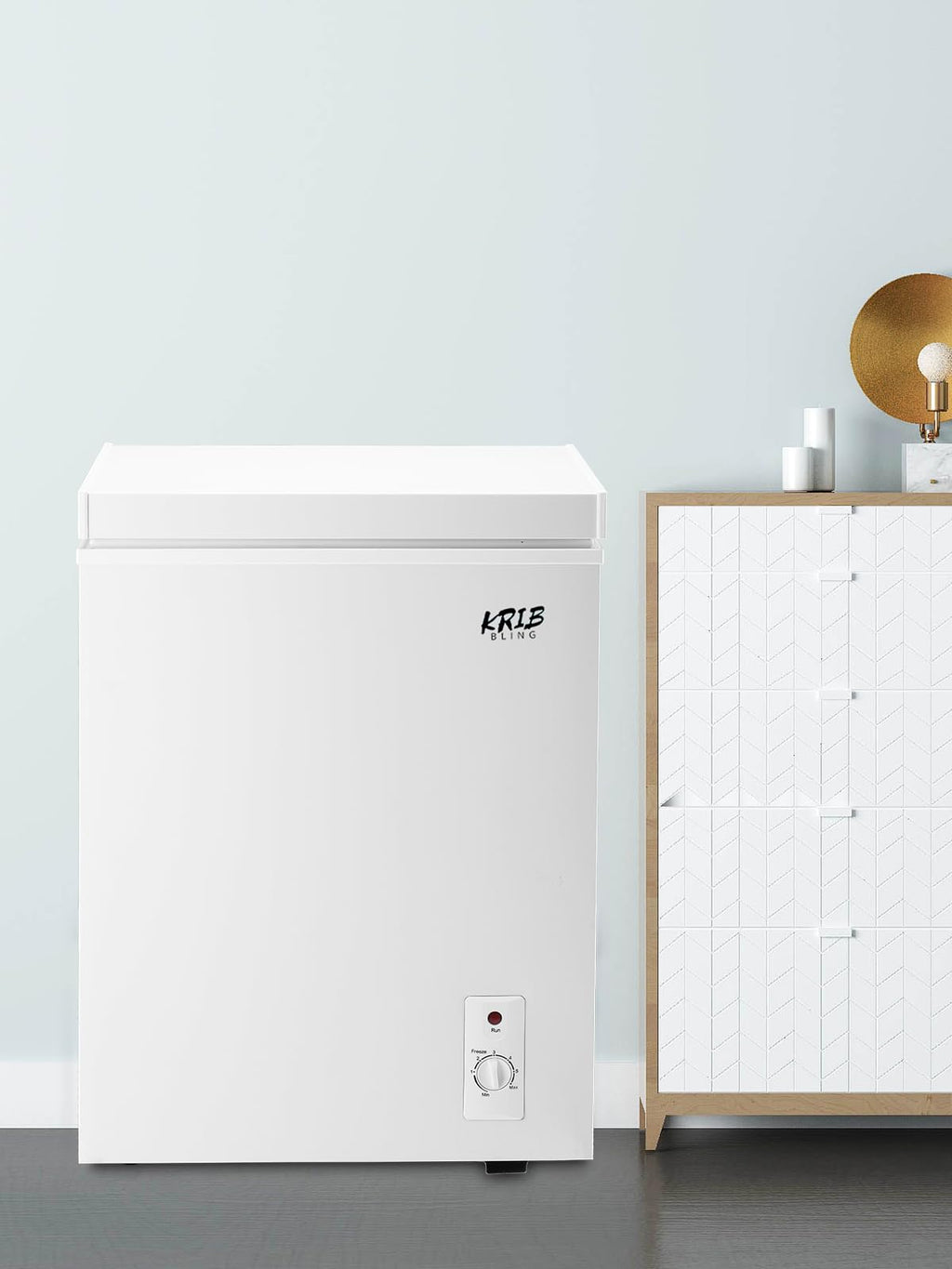 3.5 Cu.Ft Chest Freezer with Removable Basket, White V426373