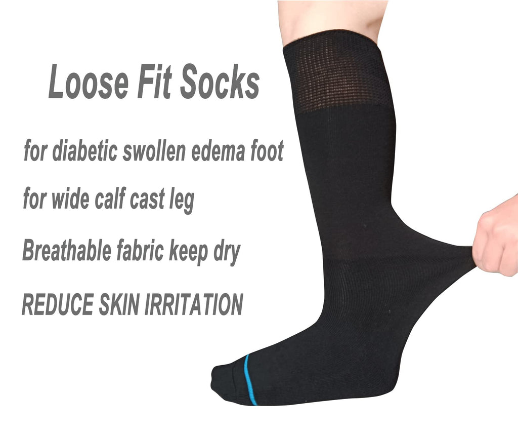 Black 2 Pairs Walking Boot Socks U33875