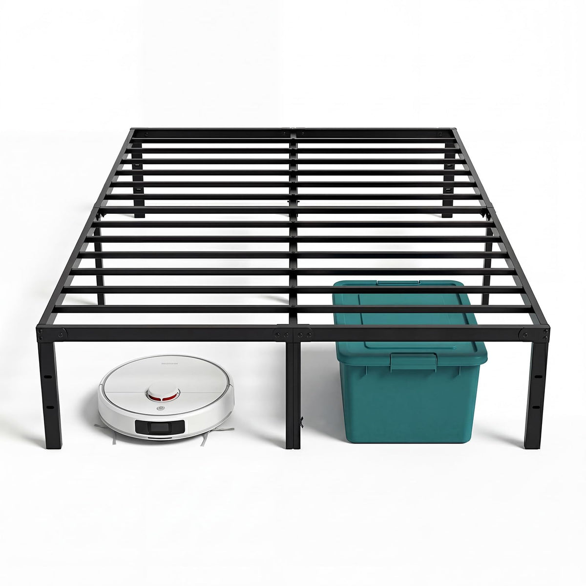 Queen Size 18 Inch Metal Platform Bed Frame F839841