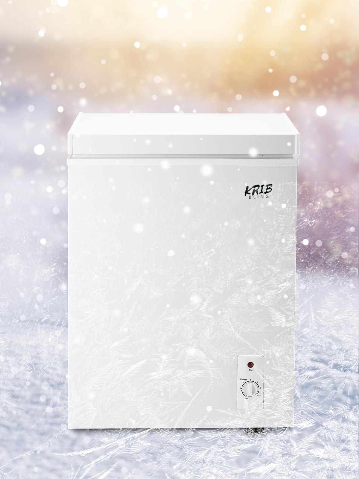 3.5 Cu.Ft Chest Freezer with Removable Basket, White V426373