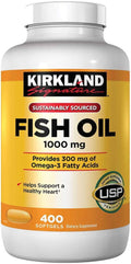 Omega-3 Fish Oil Concentrate 1,000 Mg. 400 Softgels B9668
