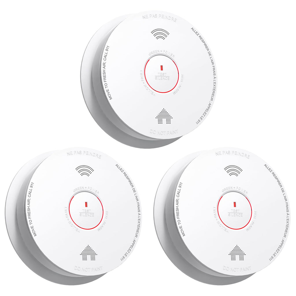 Smoke Detectors 10 Year Sealed Battery Operated 3 Pack L152762