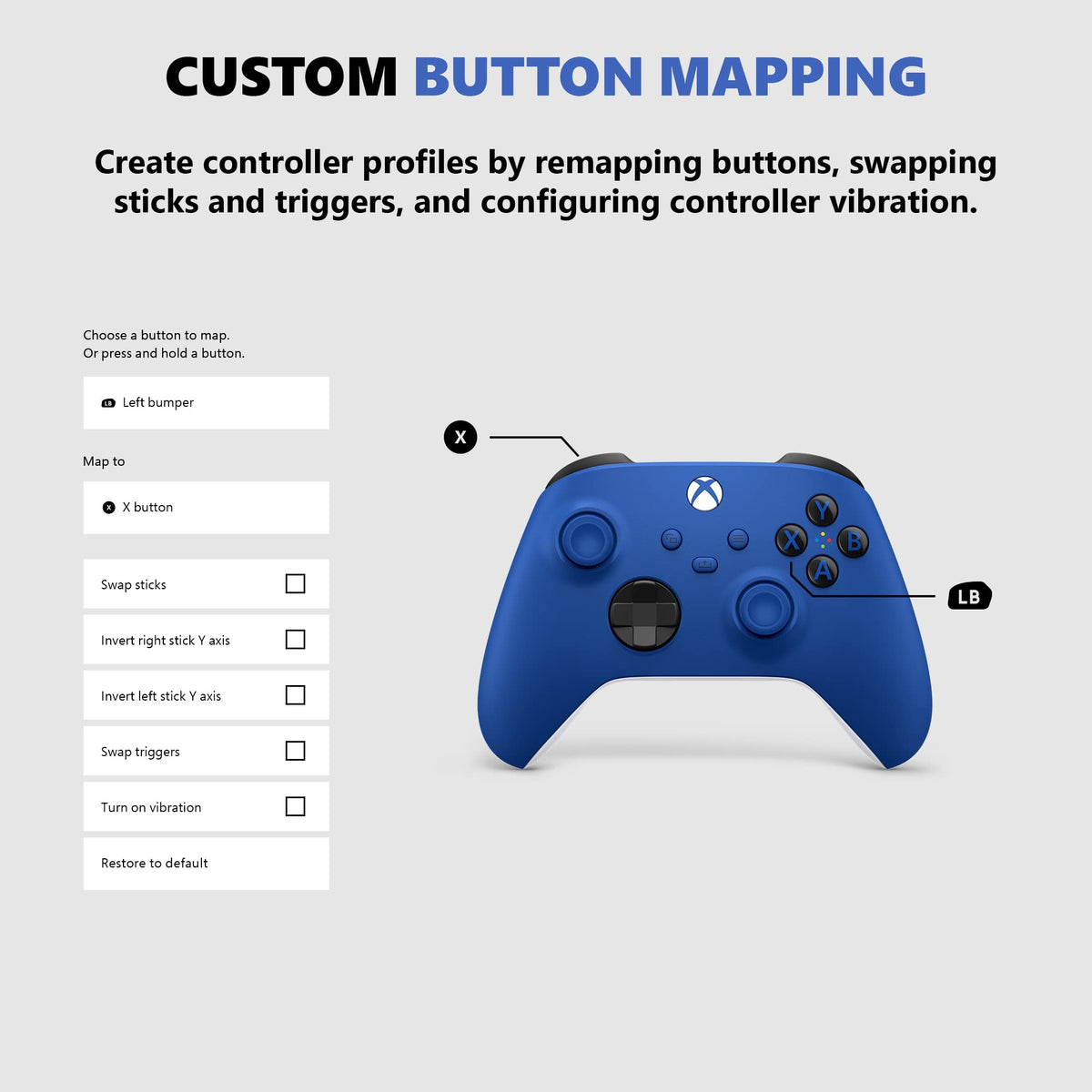Xbox Wireless Controller Shock Blue N835861