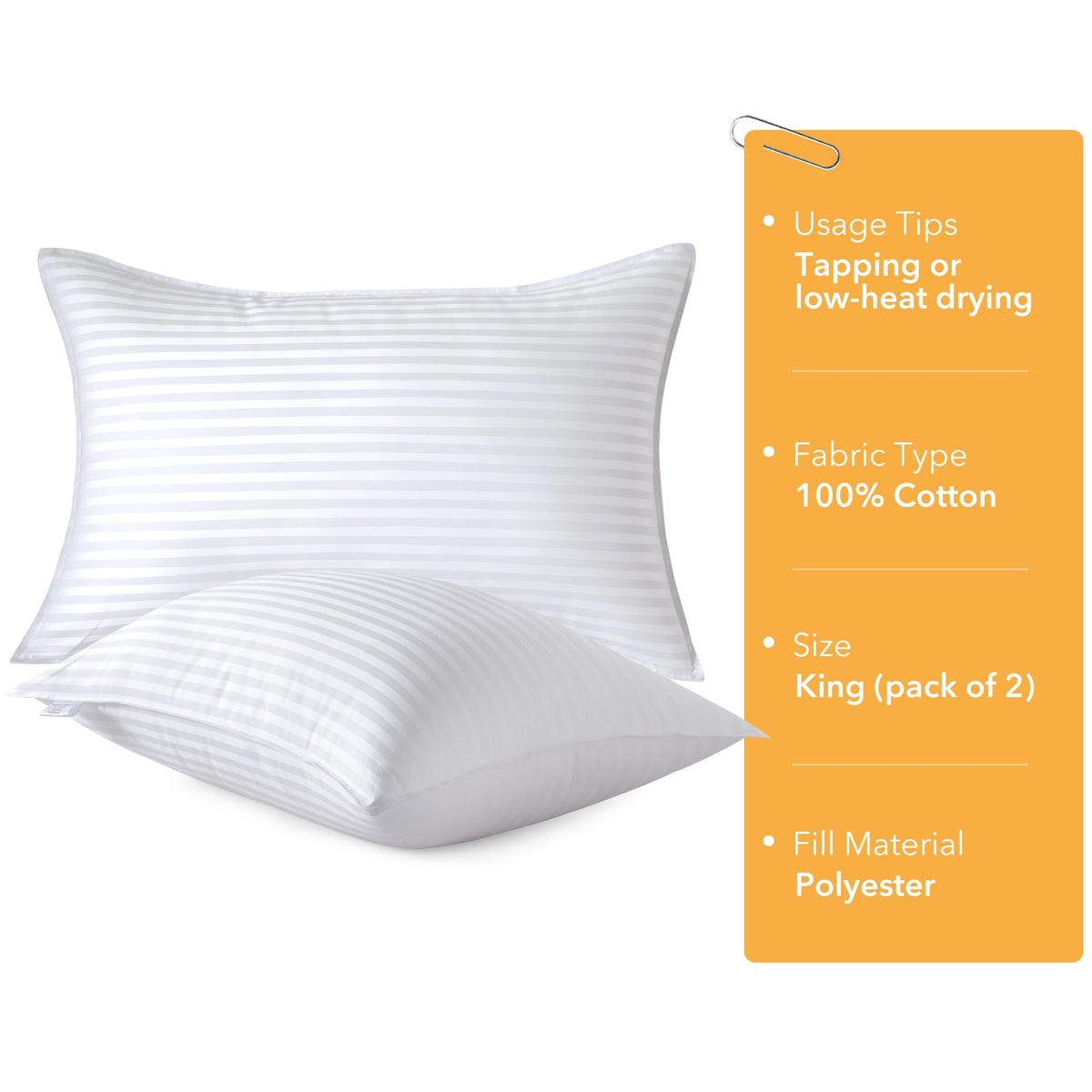 King Size Pillows Set of 2 C41011