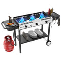 3 Burner Propane Gas Stove with Side Shelves O510402