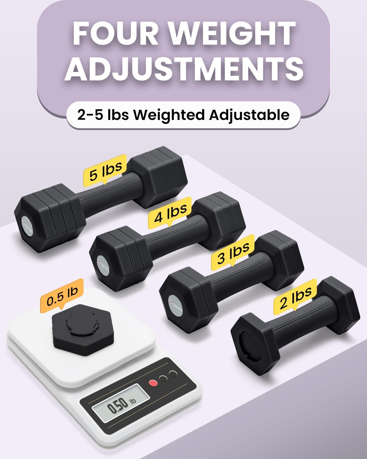 Adjustable Dumbbell Set 5/6 LB Pair I466861