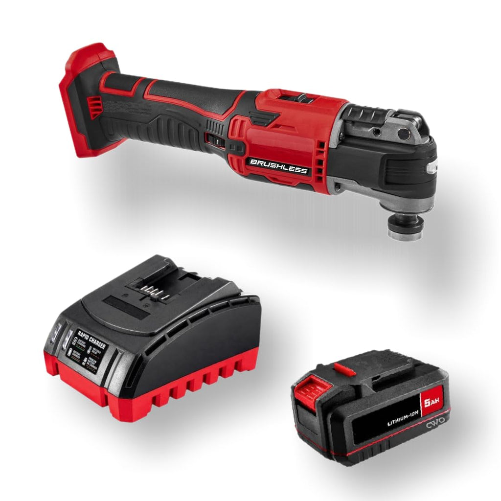20-Volt Lithium-Ion Cordless Combo Kit with Brushless Oscillating Multi-Tool, 5Ah Battery & Charger F276