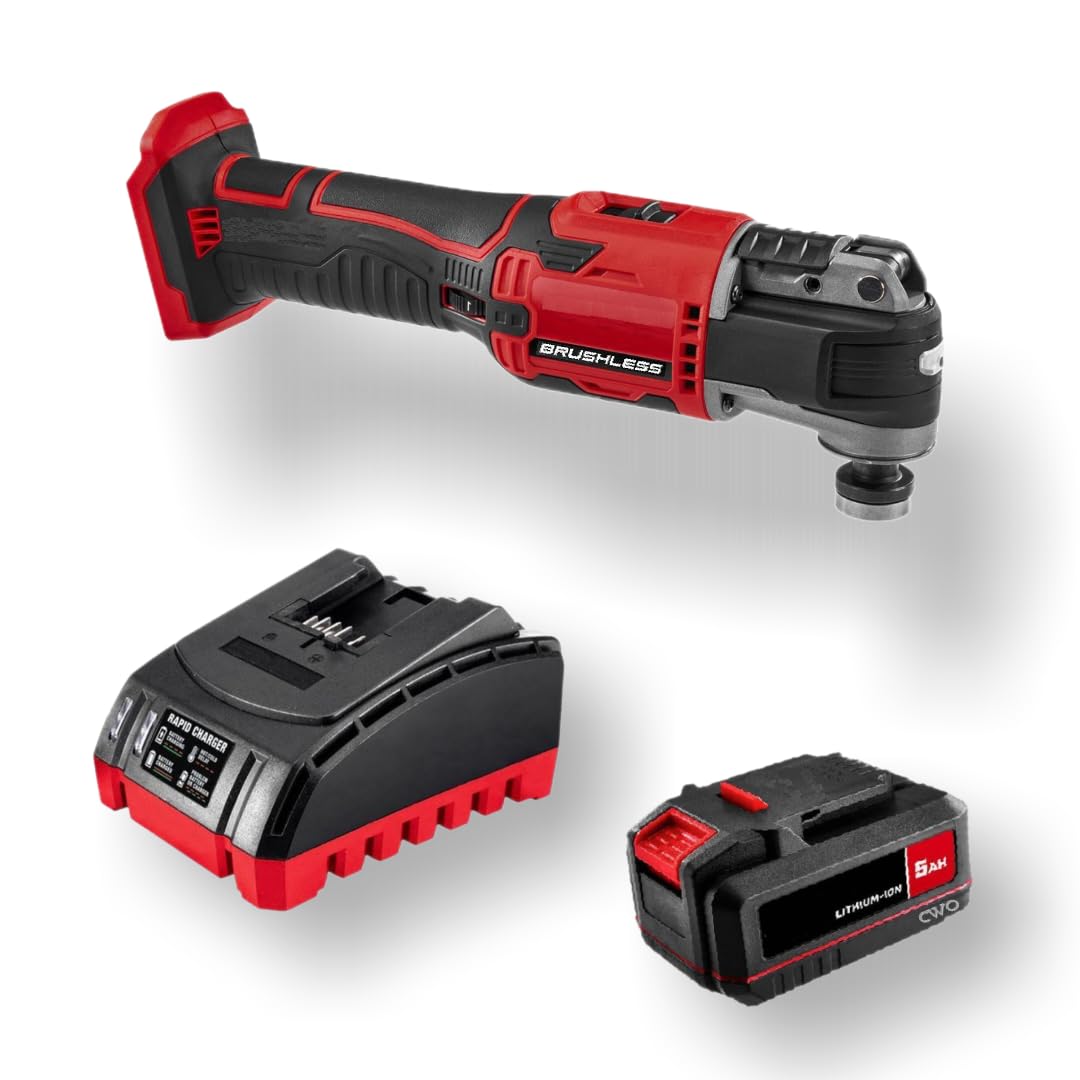 20-Volt Lithium-Ion Cordless Combo Kit with Brushless Oscillating Multi-Tool, 5Ah Battery & Charger F276