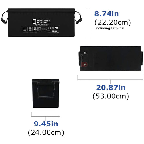12V 200 Amps Sealed Lead-Acid Battery 4 Pack E860