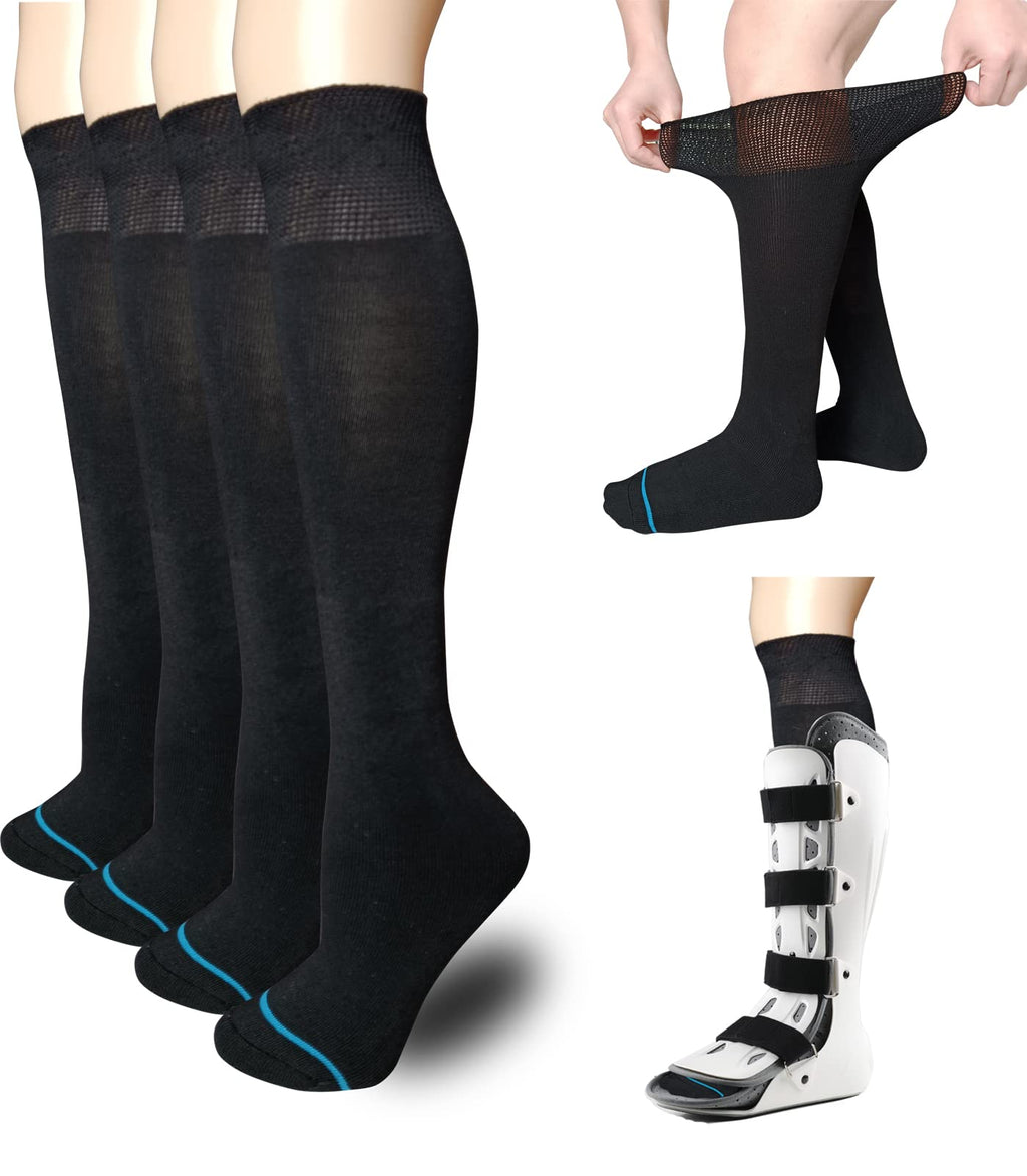Black 2 Pairs Walking Boot Socks U33875