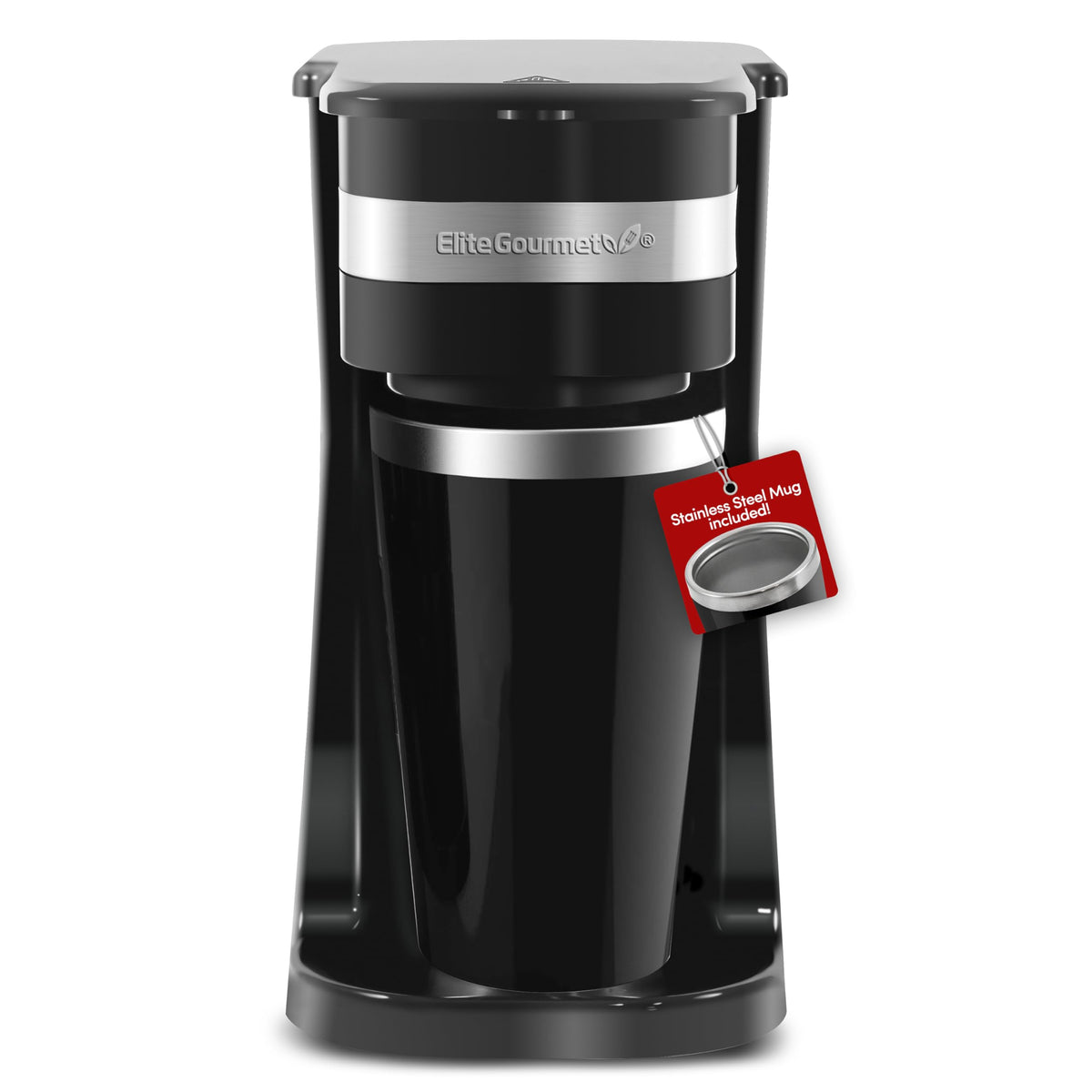 Black Single-Serve Compact Coffee Maker G8369