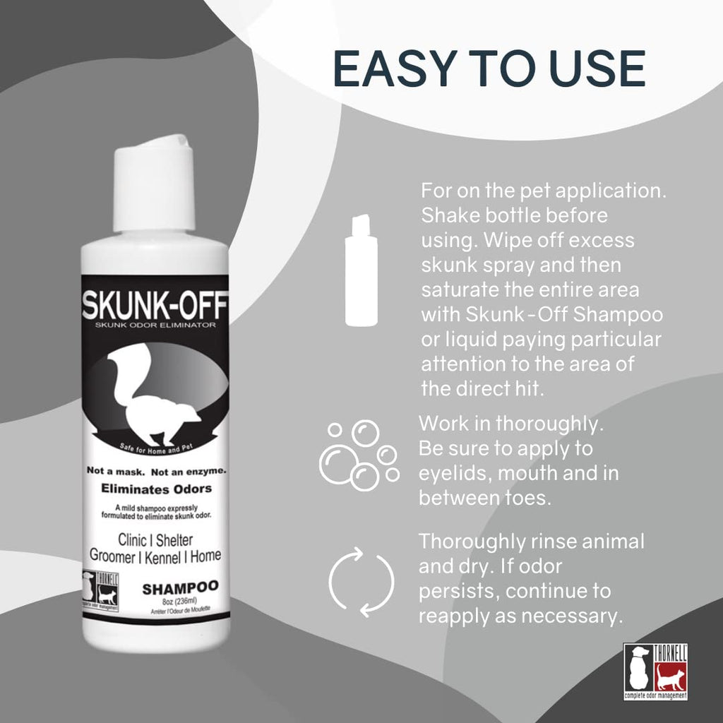 Pet Shampoo Skunk Odor Remover 8 oz F395