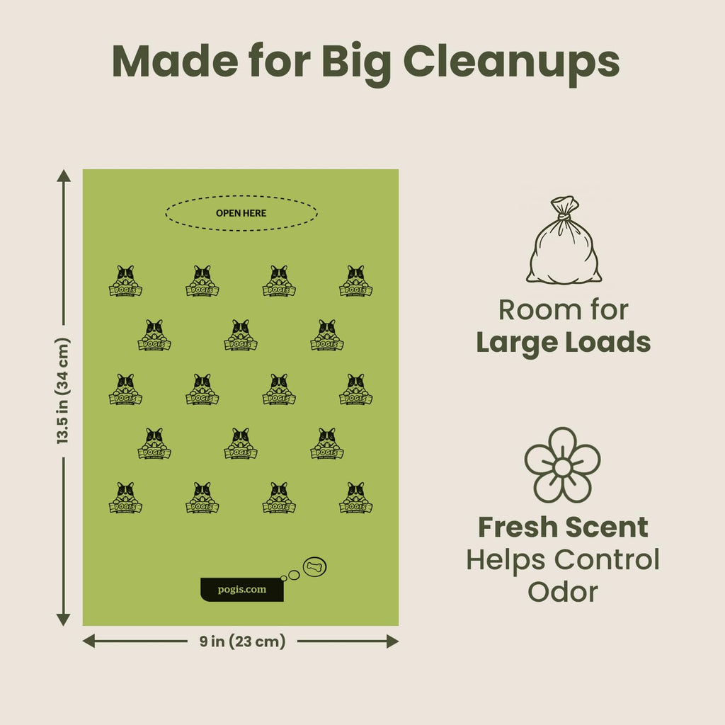 Large Dog Poop Bags, 500 Bags E3908