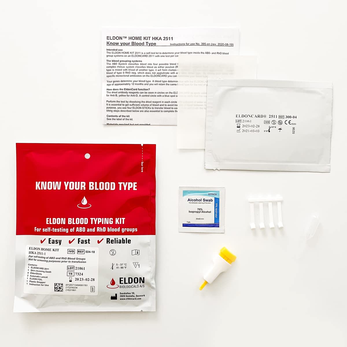 Home Blood Typing Kit 7 Kits R439