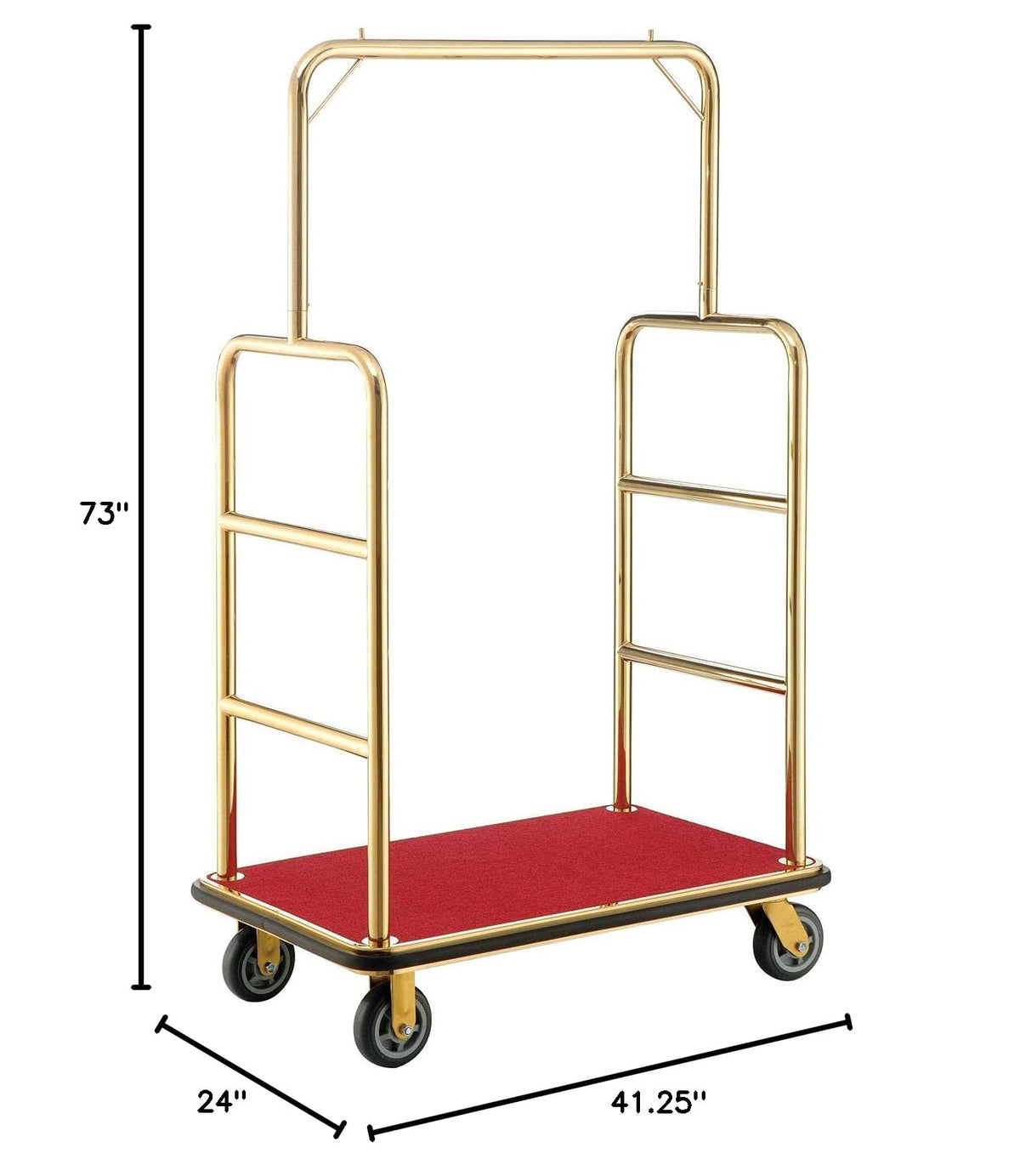 Gold Stainless Steel Bellman Cart T747584