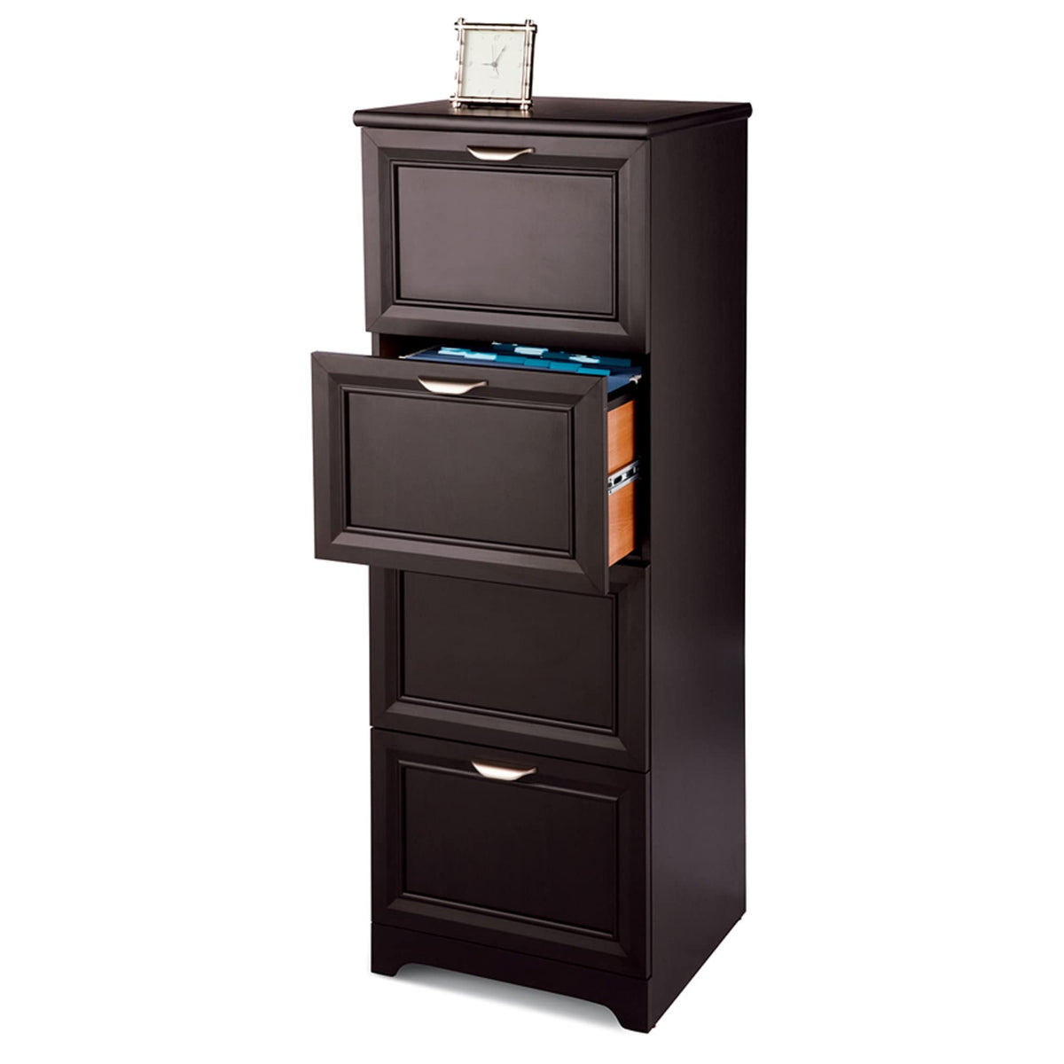 Espresso 4-Drawer Vertical File Cabinet M434