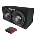 1000 Watt 2 Channel Amplifier with 12 Inch Subwoofer Enclosure R348434