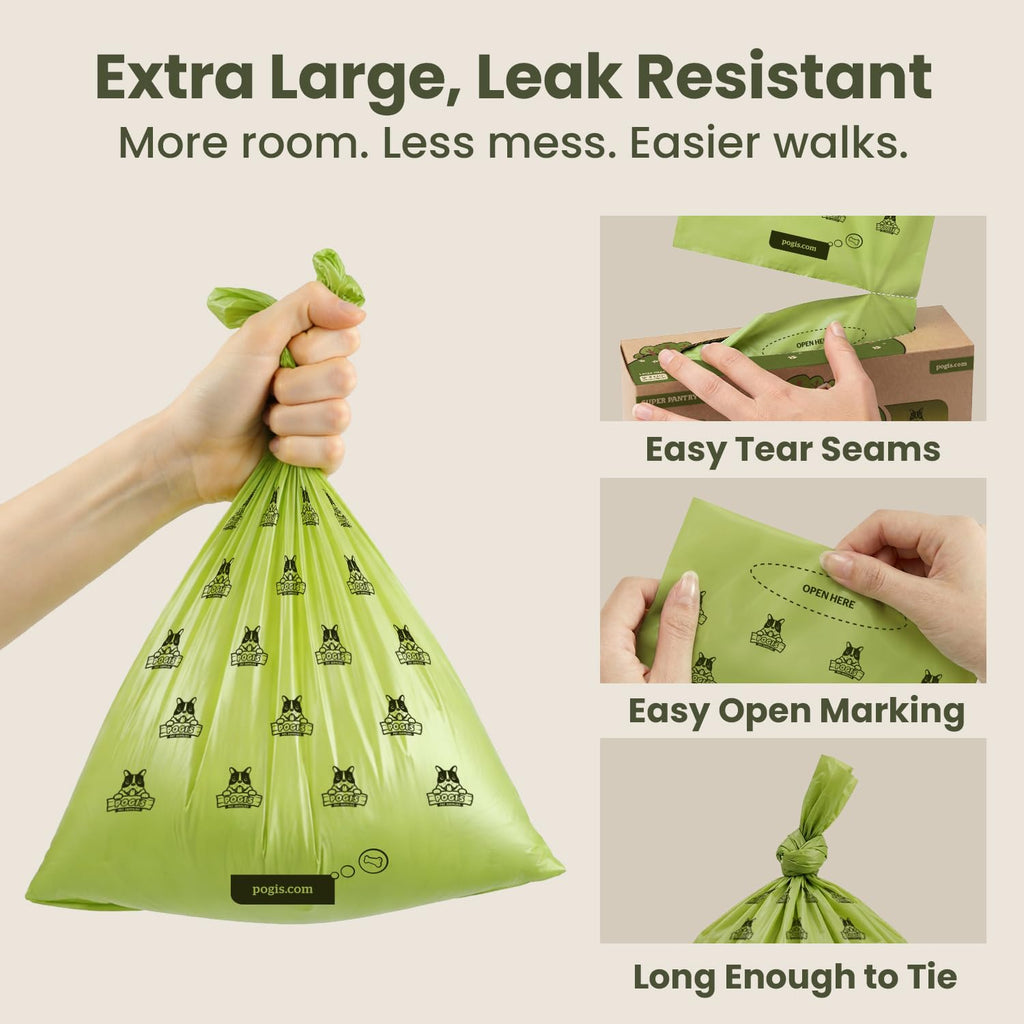 Large Dog Poop Bags, 500 Bags E3908