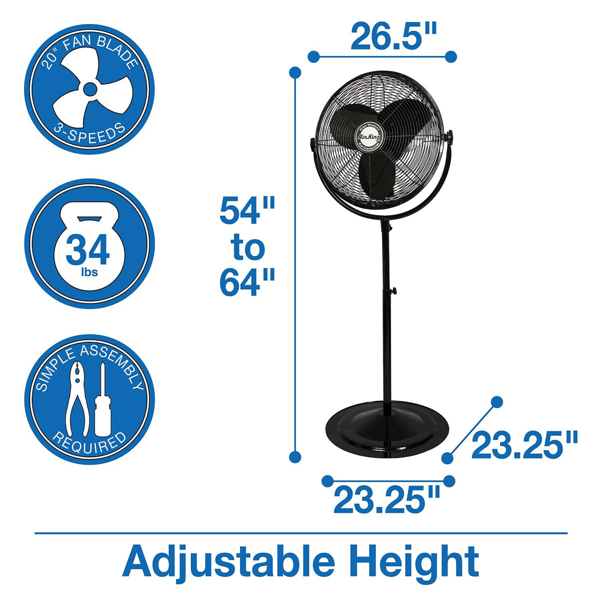 20-Inch Pedestal Fan I839