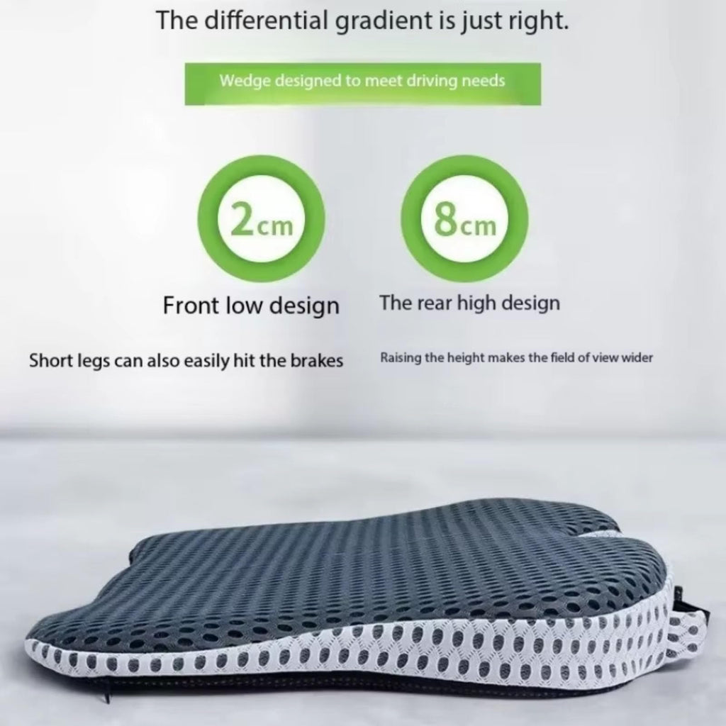 Grey Memory Foam Car Seat Booster Cushion J642937